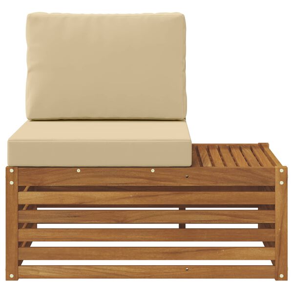 vidaXL V&auml;lim&ouml;&ouml;bel L&otilde;pu Diivan padjaga Neutraalne 91 x 63 x 73 cm