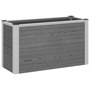 vidaXL K&otilde;rgendatud aia taimelava Hall 75 x 30 x 42 cm