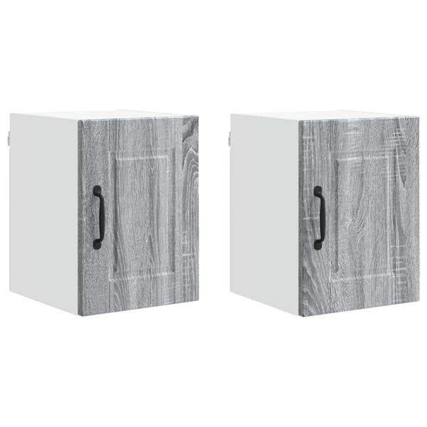 vidaXL K&ouml;&ouml;gikapp riiuliga 2 pcs Hall Sonoma 30 x 31 x 40 cm Tehispuit
