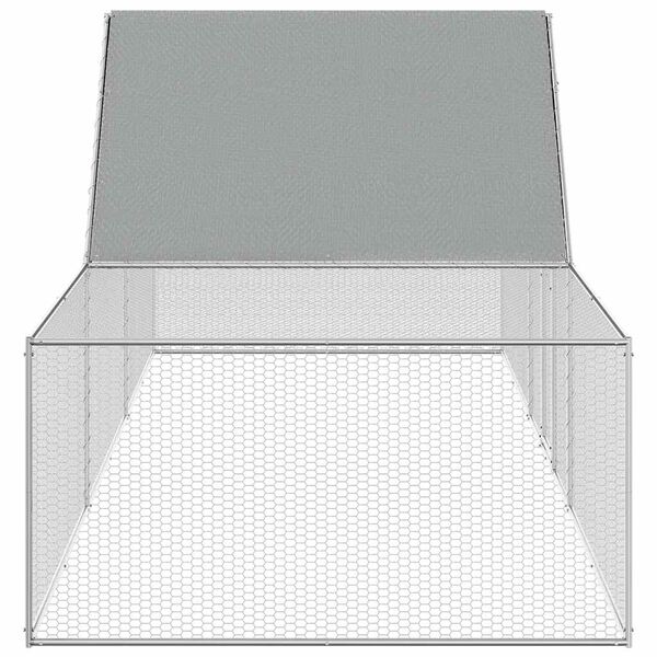 vidaXL kanakuut, 5 x 1 x 1,5 m, tsingitud teras