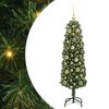 vidaXL Tehisj&otilde;ulupuu Roheline 120 cm PVC, teras ja plastik