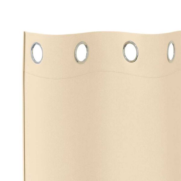 vidaXL Kardinad r&otilde;ngastega 2 pcs cream 175 x 140 cm Pol&uuml;ester