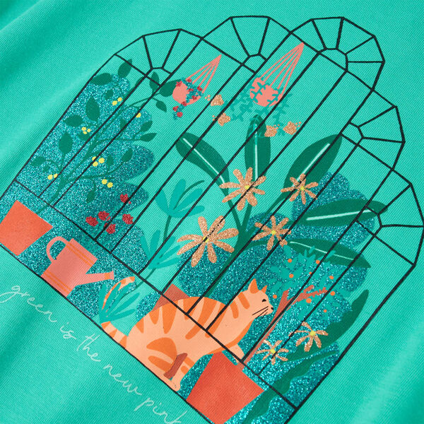 Laste T-särk, mündiroheline, 92