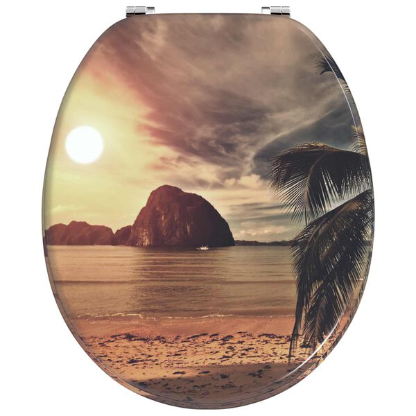 vidaXL Tualettsari Oranž 44 x 38 cm MDF plaat