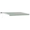 vidaXL Manuaalne varikatus LED-idega Roheline ja Valge 5 &times; 3,5 m