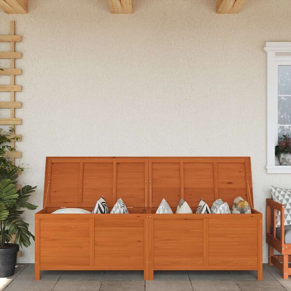 vidaXL aia hoiukast, pruun, 198,5 x 50 x 56,5 cm, nulupuit