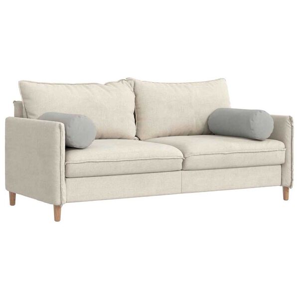 vidaXL Padjad 2 pcs Helehall Ø 25 x 70 cm Mikrofiber kangas