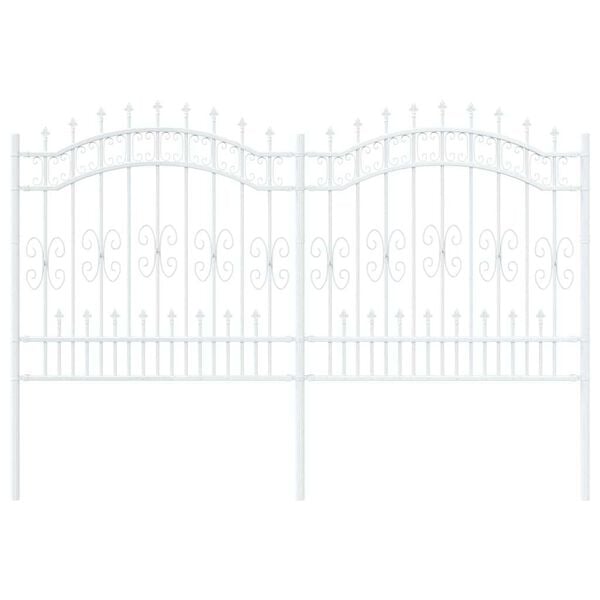 vidaXL Aiandus aiapaneel Valge 240 x 165 cm Pulbervärvitud Teras