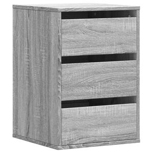 vidaXL nurga kummut, hall Sonoma tamm, 40x41x58 cm, tehispuit