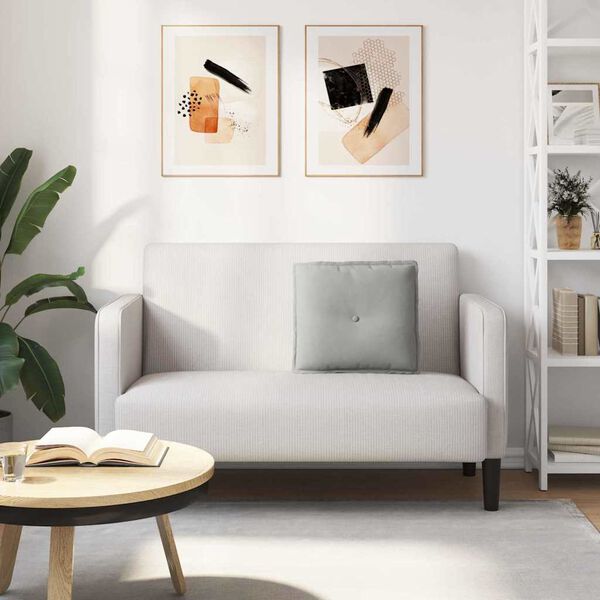 vidaXL Seljatugi padi Helehall 50 x 45 cm Mikrofiber kangas