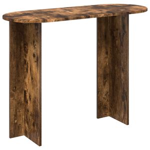 vidaXL Konsoollaud Suitsutatud tamm 100 x 39,5 x 75 cm Tehispuit