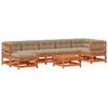 vidaXL Aia lounge komplekt 8 pcs Vahapruun Toekas m&auml;nnipuit