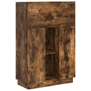 vidaXL Laud Suitsetatud tamm 71,5 x 31,5 x 106,5 cm Tehispuit