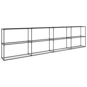 vidaXL 3-tasandiline taime alus Must 400 x 32 x 104 cm Teras