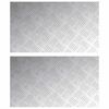 vidaXL Astme katte Ristk&uuml;lik 2 pcs H&otilde;bedane 70 x 40 cm Alumiinium