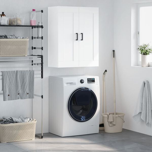 vidaXL seinakapp, valge, 69,5 x 34 x 90 cm, tehispuit