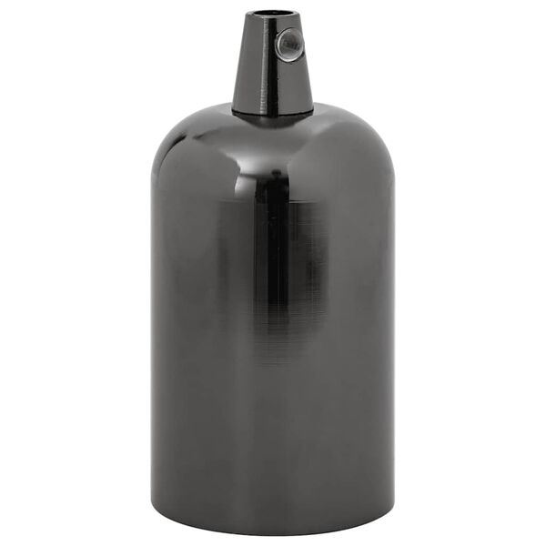 vidaXL Lambihoidjad 2 tk L&auml;ikiv must E27