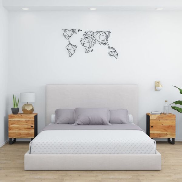 vidaXL &ouml;&ouml;kapid 2 tk, 40 x 33 x 46 cm, akaatsiapuit