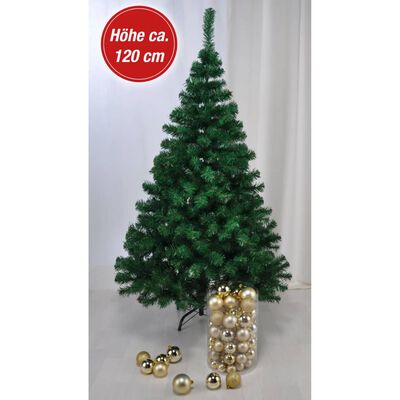 HI jõulukuusk metallist alusega, roheline, 120 cm