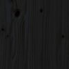 vidaXL voodiraam, must, täismännipuit, 75 x 190 cm
