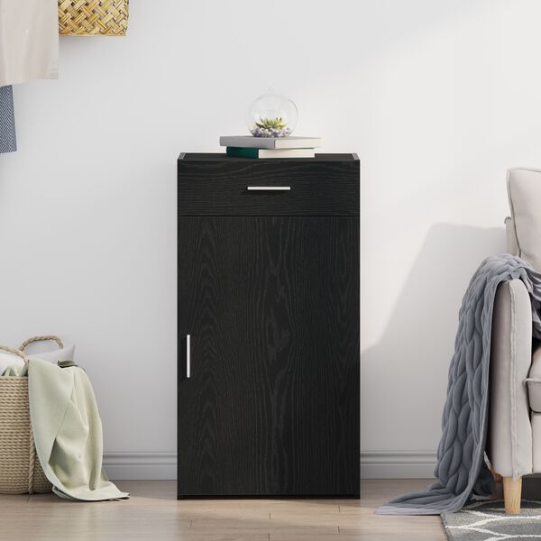 vidaXL K&otilde;ide sahtliga Must tamm 50 x 42,5 x 93 cm