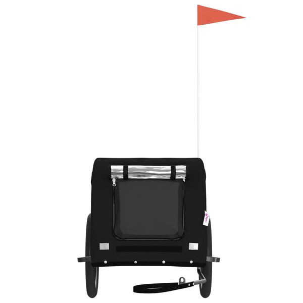 vidaXL lemmiklooma ratta järelkäru, must, oxford kangas/raud