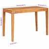 vidaXL Söögilaud Pruun 110 x 55 x 76 cm Tugev akatsiapuu