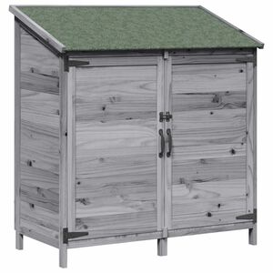 vidaXL Aiashed katusega Hall 106,5 x 56 x 113,5 cm Tugev kuusepuit