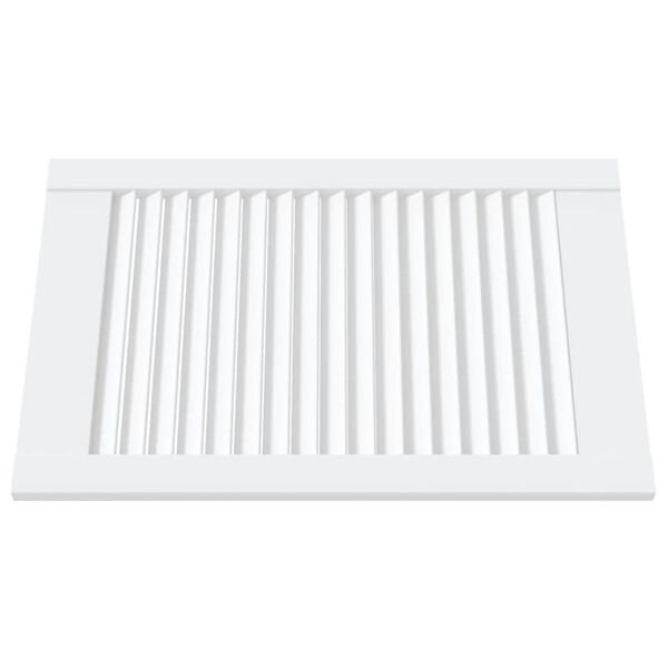 vidaXL kapiuksed, v&otilde;rega disain 2 tk valge 61,5x39,4 cm m&auml;nnipuit