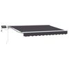 vidaXL Manuaalne varikatus LED-idega Valge ja antratsiit 3,5 x 2 m