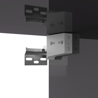 vidaXL 6-osaline telerikappide komplekt, hall, puitlaastplaat