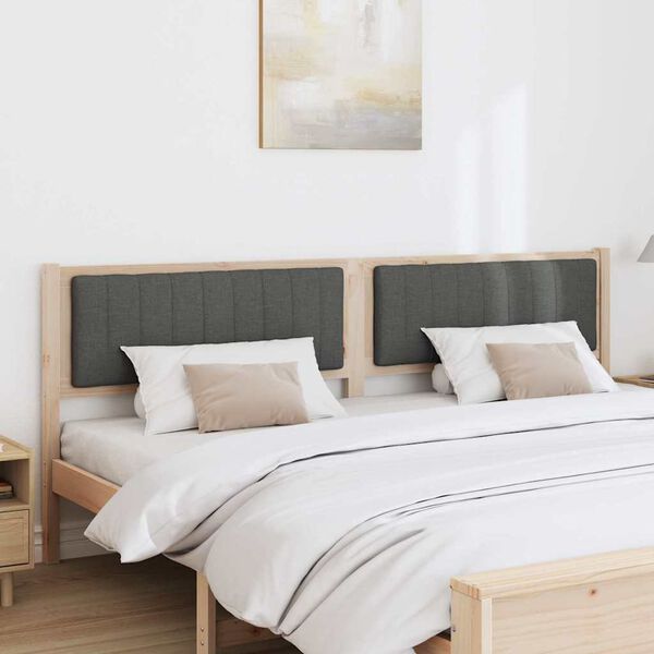 vidaXL Polsterdatud voodiots peaga Pruun 200 cm Tahke m&auml;nd