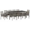 vidaXL Aia s&ouml;&ouml;gilaudade komplekt 11 pcs Hall pol&uuml;rotang