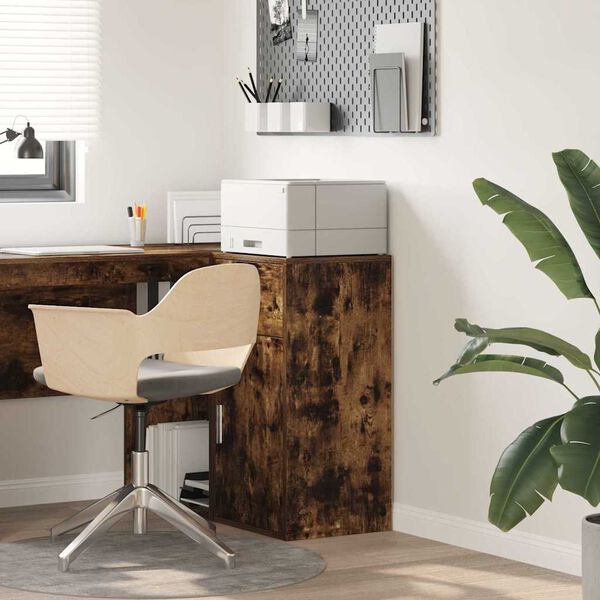 vidaXL Kõrvalhoone Suitsutatud tamm 38 x 34.5 x 75 cm Tehispuit