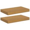 vidaXL Seinariiul ladustamisega 2 pcs Beež 40 x 23,5 x 4 cm Tehispuit