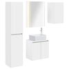 vidaXL Vannitoa kapikomplekt 5 pcs Valge 53 x 15,5 x 70 cm Tehispuit