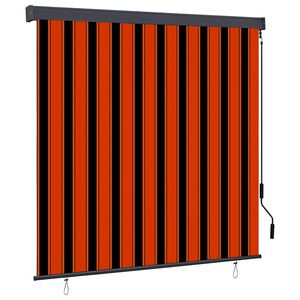 vidaXL Rulookardin Oranž ja pruun 180 x 250 cm Kangas ja Alumiinium