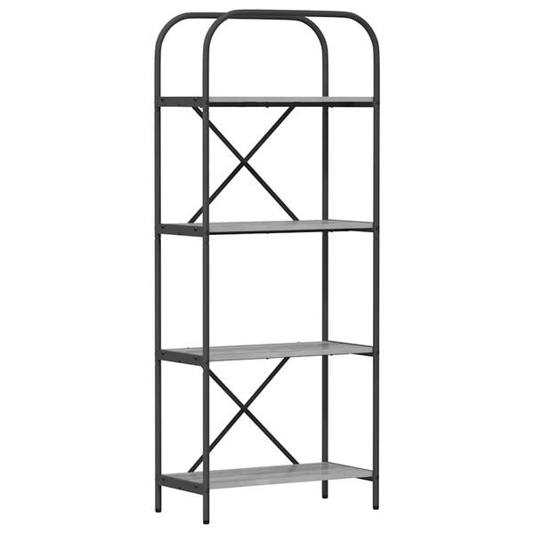 vidaXL Raamatukapp Hall Sonoma 60 x 30 x 146 cm Tehispuit