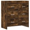 vidaXL K&otilde;ide Suitsutatud tamm 75 x 33 x 80 cm Tehispuit