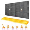 vidaXL t&ouml;&ouml;riistasein, 500 x 1000 mm, 50 konksu, PP