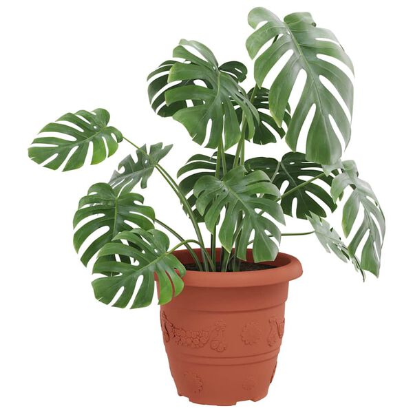 vidaXL &Uuml;mmargune lillepott 24 pcs Kohviroosa &Oslash; 26 x 21.5 cm Plastmass