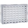 vidaXL mitme sahtliga organiseerija 64 sahtliga 52 x 16 x 37,5 cm