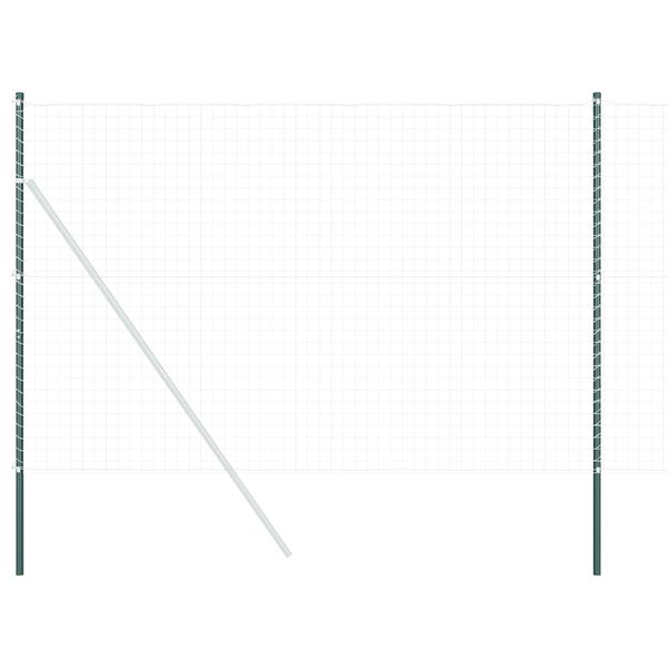 vidaXL Aiapost 2 pcs Roheline Pulberv&auml;rvitud Teras