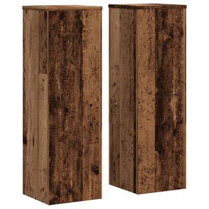 vidaXL taimealused 2 tk, vana puit, 25 x 25 x 80 cm, tehispuit