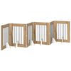 vidaXL Kokkupandav koerte v&auml;rav statiividega 6 pcs Artisan tamm 362 cm
