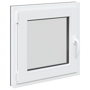vidaXL Keldriakendus RISOR 50 x 50 cm PVC ja klaas Antratsiit
