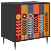 vidaXL Vannitoa kapp ESSEN Must tamm 60 x 40 x 61 cm Tehispuit