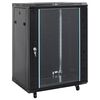 vidaXL 15U serverikapp, 19" IP20, must, 60 x 45 x 86 cm