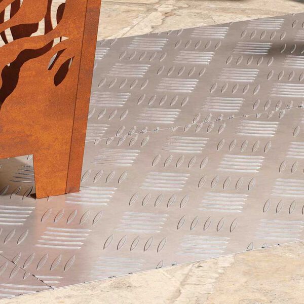 vidaXL Astme katte Ristk&uuml;lik 4 pcs H&otilde;bedane 90 x 40 cm Alumiinium