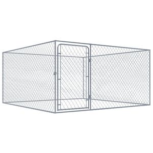 vidaXL koeraaedik, tsingitud teras, 2 x 2 x 1 m